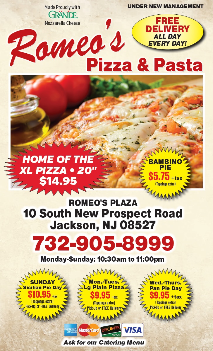 Romeo's Pizza & Pasta in Jackson Eat in . Take Out . Delivery